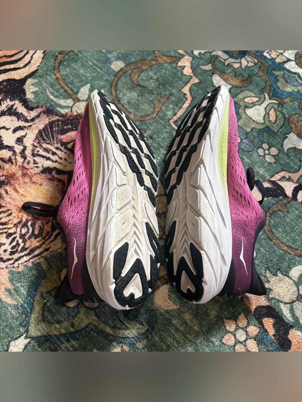 Hoka One One Clifton 8 Wide Running Shoes Athletic Sneakers Pink Size 10 - Picture 4 of 7